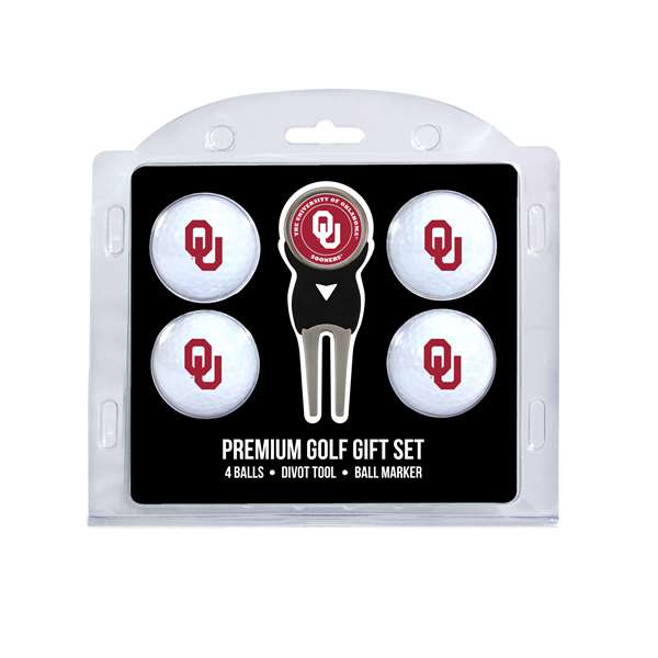 Oklahoma Sooners Golf 4 Ball Gift Set 24406   