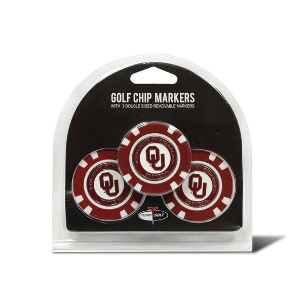 Oklahoma Sooners Golf 3 Pack Golf Chip 24488   