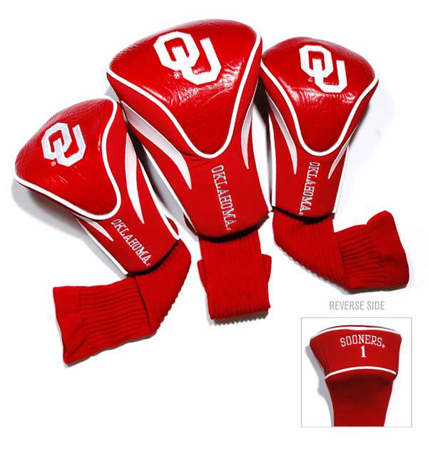 Oklahoma Sooners Golf 3 Pack Contour Headcover 24494   