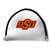 Oklahoma State Cowboys Putter Cover - Mallet (White) - Printed Black