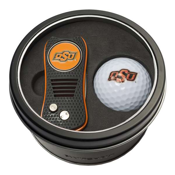 Oklahoma State University Cowboys Golf Tin Set - Switchblade, Golf Ball   