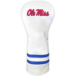 Mississippi Ole Miss Rebels Vintage Fairway Headcover (White) - Printed 