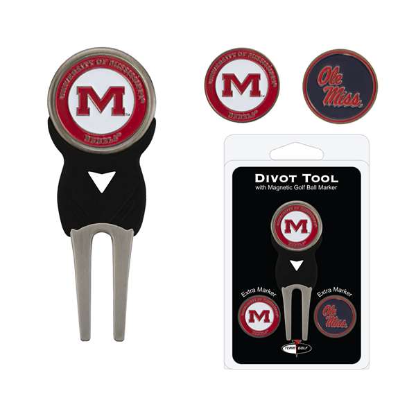 Mississippi Ole Miss Rebels Golf Signature Divot Tool Pack  24745   