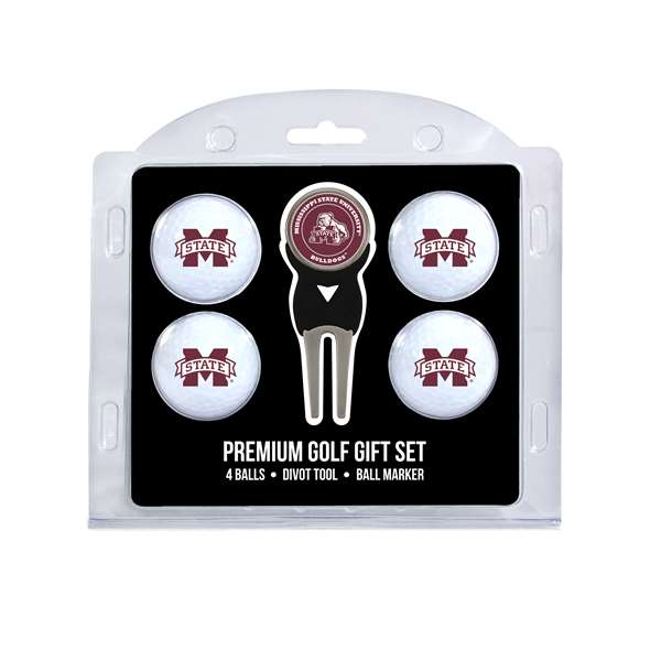 Mississippi State University Bulldogs Golf 4 Ball Gift Set 24806   