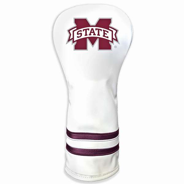 Mississippi State Bulldogs Vintage Fairway Headcover (White) - Printed