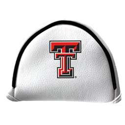 Texas Tech Red Raiders Putter Cover - Mallet (White) - Printed Black