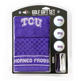 TCU Texas Christian University Horned Frogs Golf Embroidered Towel Gift Set 25320   