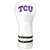 Texas Christian TCU Horned Frogs Vintage Fairway Headcover (White) - Printed 