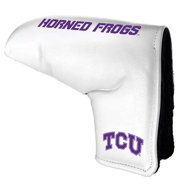 Texas Christian TCU Horned Frogs Tour Blade Putter Cover (White) - Printed 