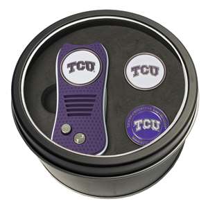 TCU Texas Christian University Horned Frogs Golf Tin Set - Switchblade, 2 Markers 25359   