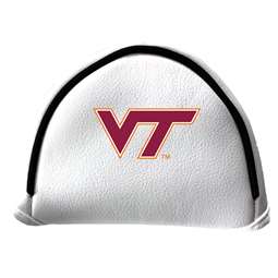 Virginia Tech Hokies Putter Cover - Mallet (White) - Printed Maroon