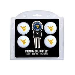 West Virginia Mountaineers Golf 4 Ball Gift Set 25606   