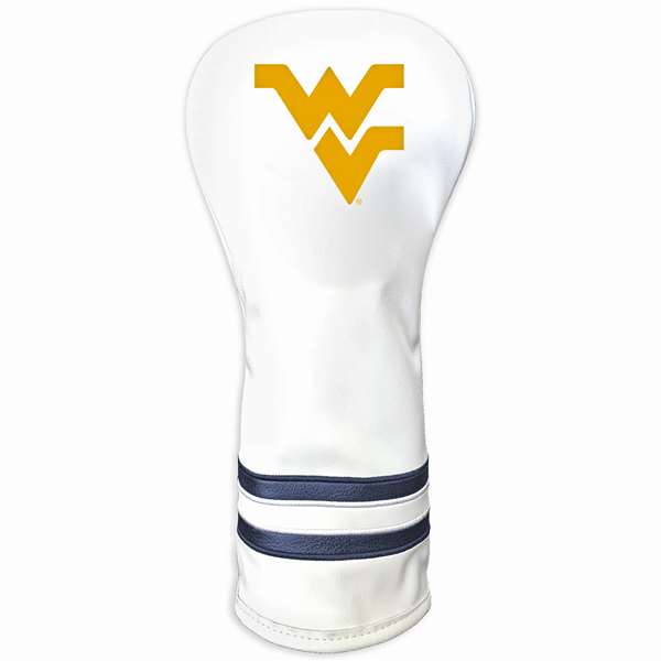 West Virginia Mountaineers Vintage Fairway Headcover (White) - Printed