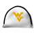 West Virginia Mountaineers Putter Cover - Mallet (White) - Printed Navy