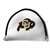 Colorado Buffaloes Putter Cover - Mallet (White) - Printed Black