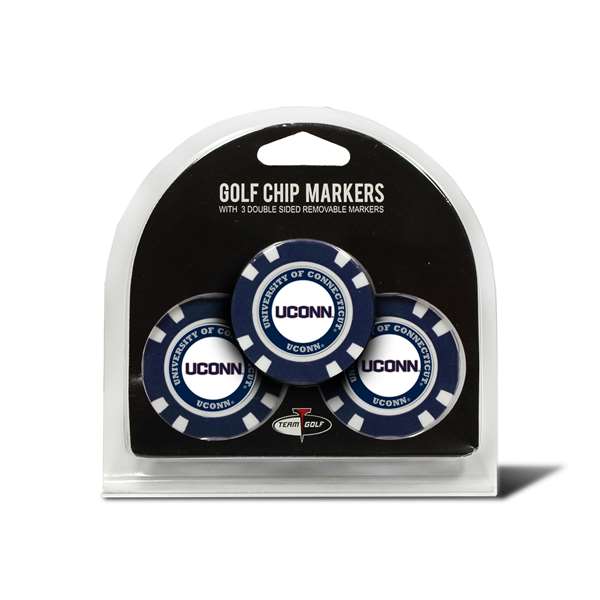 Connecticut Huskies Golf 3 Pack Golf Chip 25888   