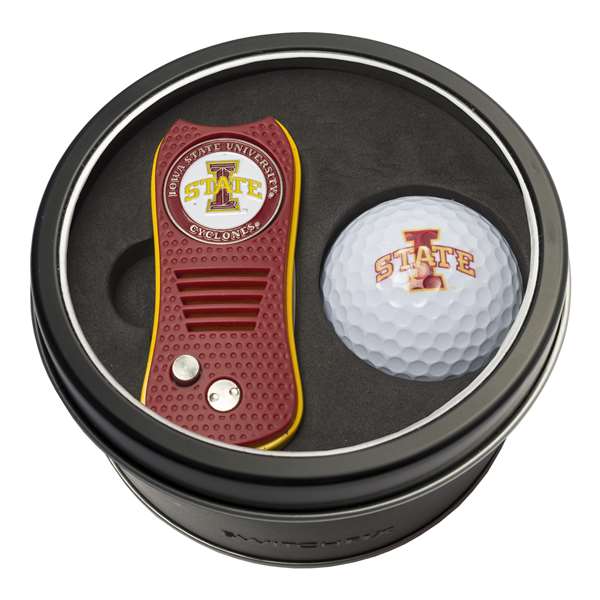 Iowa State University Cyclones Golf Tin Set - Switchblade, Golf Ball   