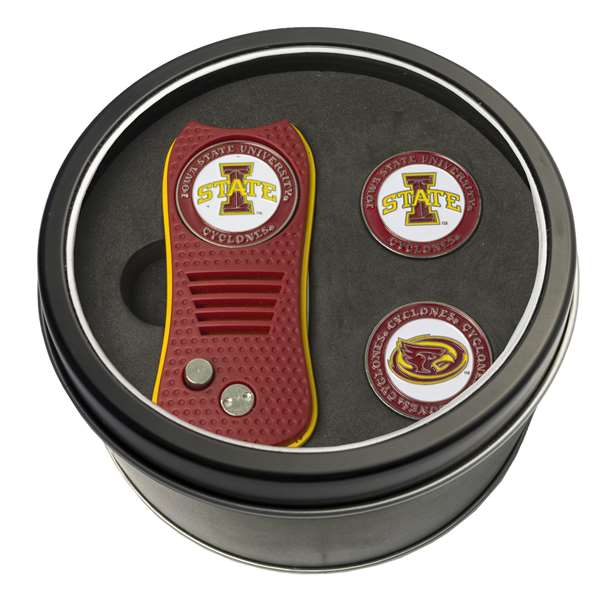 Iowa State University Cyclones Golf Tin Set - Switchblade, 2 Markers 25959   