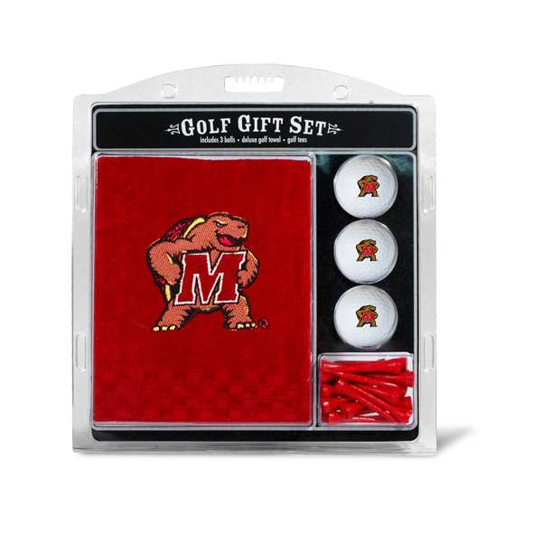 Maryland Terrapins Golf Embroidered Towel Gift Set 26020