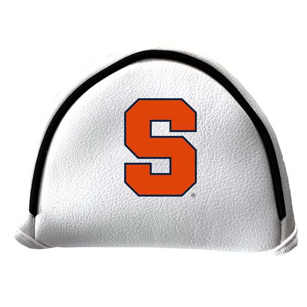 Syracuse Orange Putter Cover - Mallet (White) - Printed Navy