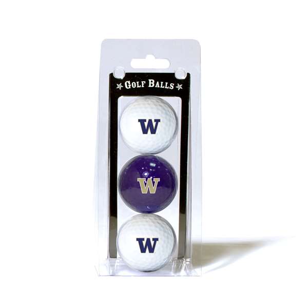 Washington Huskies Golf 3 Ball Pack 28505   