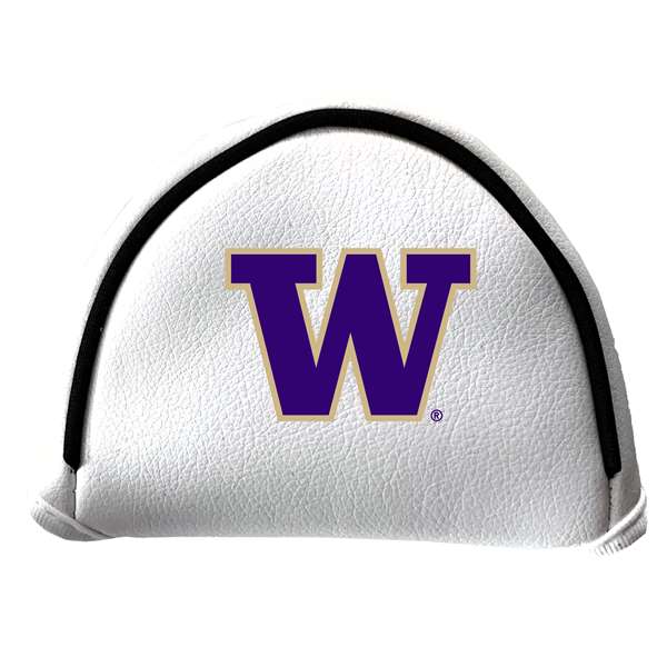 Washington Huskies Putter Cover - Mallet (White) - Printed Purple