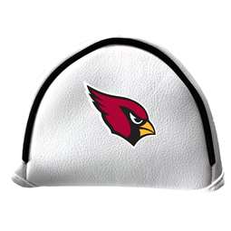 Arizona Cardinals Putter Cover - Mallet (White) - Printed Dark Red