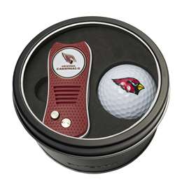 Arizona Cardinals Golf Tin Set - Switchblade, Golf Ball   