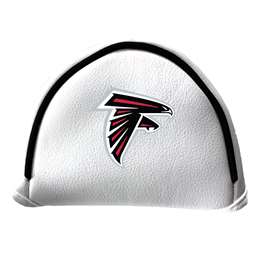 Atlanta Falcons Putter Cover - Mallet (White) - Printed Black