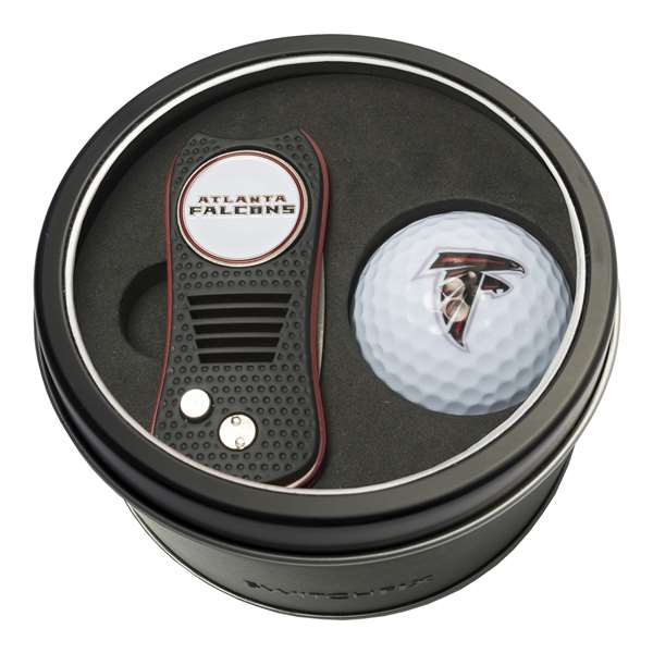 Atlanta Falcons Golf Tin Set - Switchblade, Golf Ball   