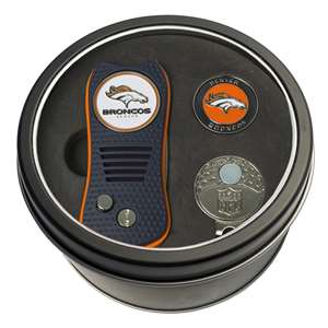 Denver Broncos Golf Tin Set - Switchblade, Cap Clip, Marker 30857   