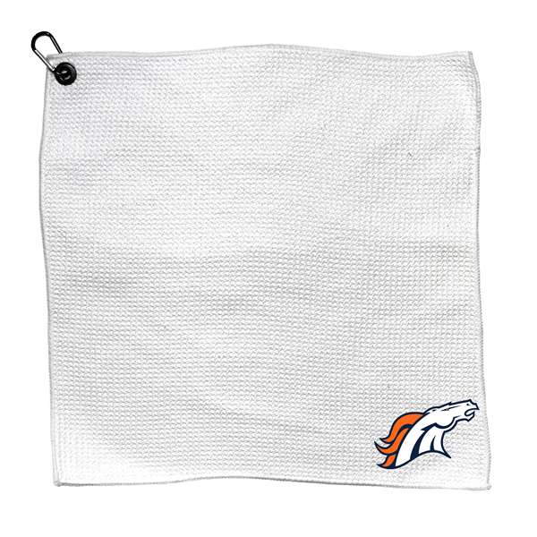 Denver Broncos Microfiber Towel - 15" x 15" (White) 