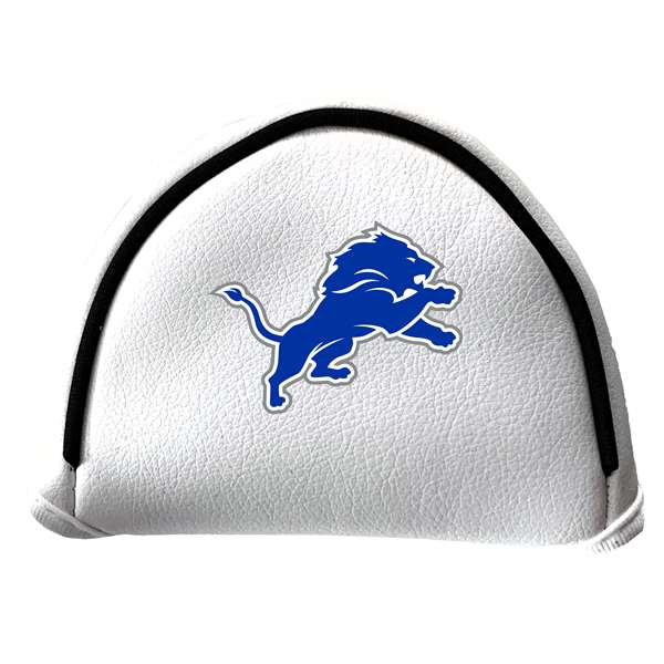 Detroit Lions Putter Cover - Mallet (White) - Printed Royal