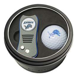 Detroit Lions Golf Tin Set - Switchblade, Golf Ball   