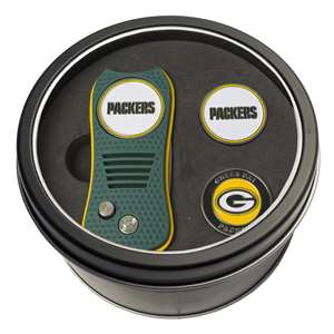 Green Bay Packers Golf Tin Set - Switchblade, 2 Markers 31059   