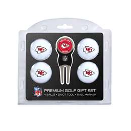 Kansas City Chiefs Golf 4 Ball Gift Set 31406