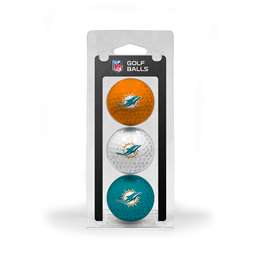 Miami Dolphins Golf 3 Ball Pack 31505   