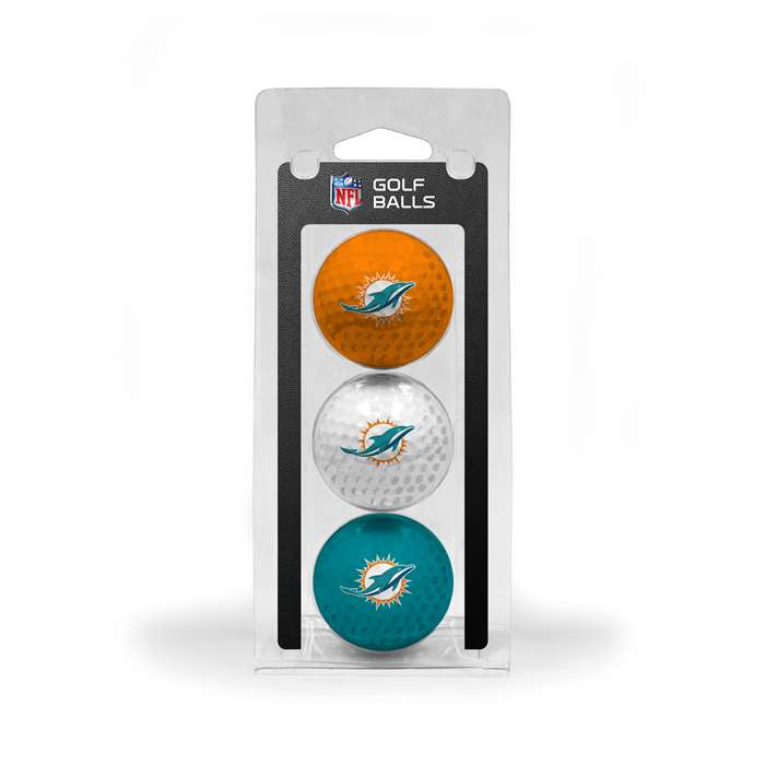 Miami Dolphins Golf 3 Ball Pack 31505