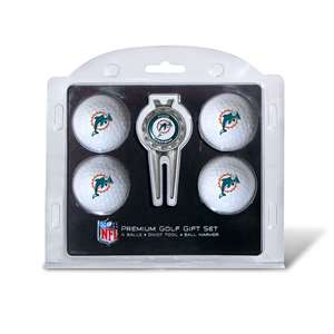 Miami Dolphins Golf 4 Ball Gift Set 31506   