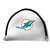 Miami Dolphins Putter Cover - Mallet (White) - Printed Black