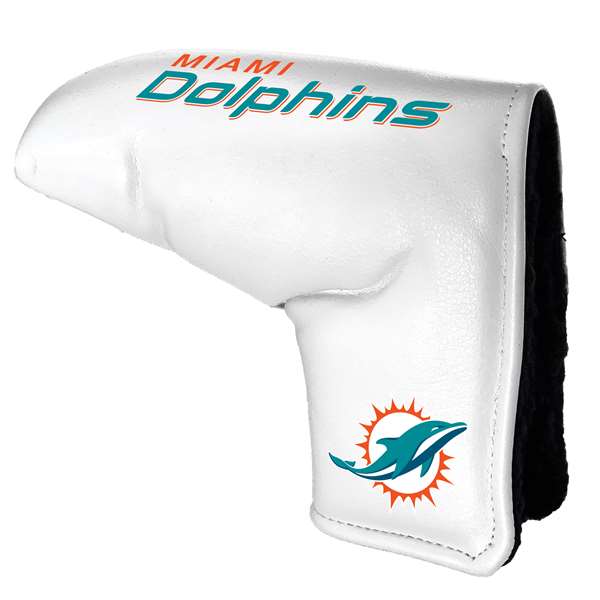 Miami Dolphins Tour Blade Putter Cover (White) - Printed 