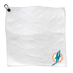 Miami Dolphins Microfiber Towel - 15" x 15" (White) 