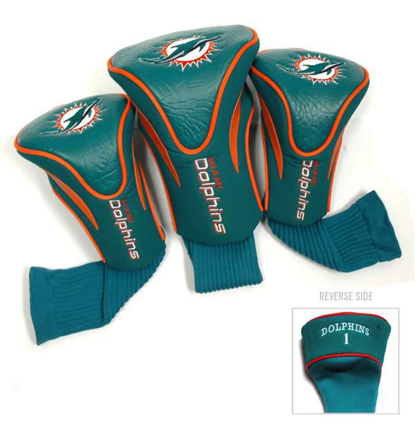 Miami Dolphins Golf 3 Pack Contour Headcover 31594   