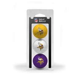 Minnesota Vikings Golf 3 Ball Pack 31605   