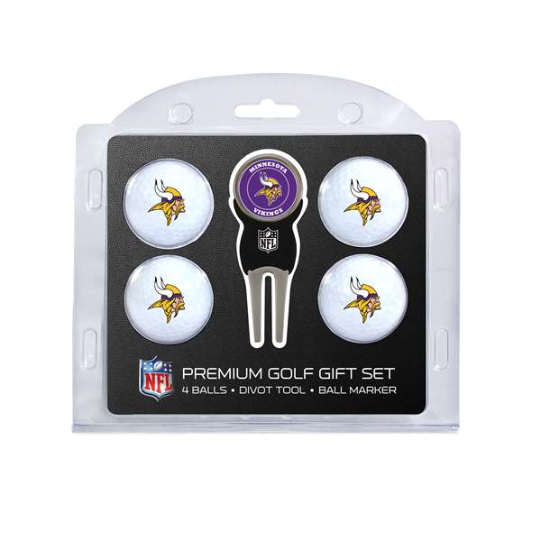 Minnesota Vikings Golf 4 Ball Gift Set 31606   