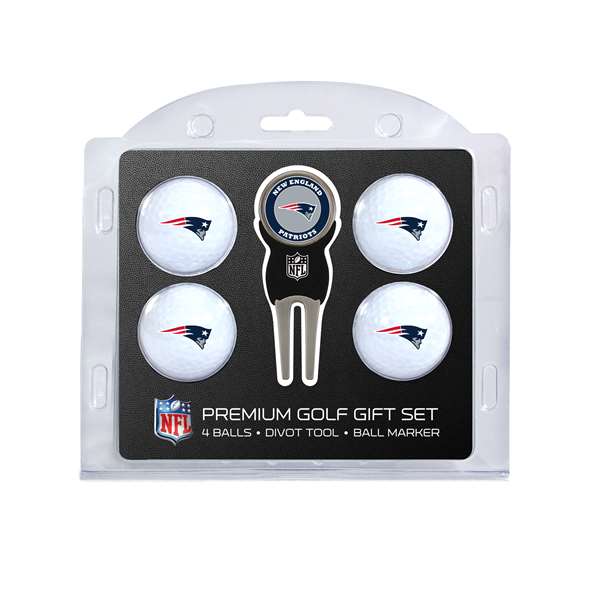 New England Patriots Golf 4 Ball Gift Set 31706   