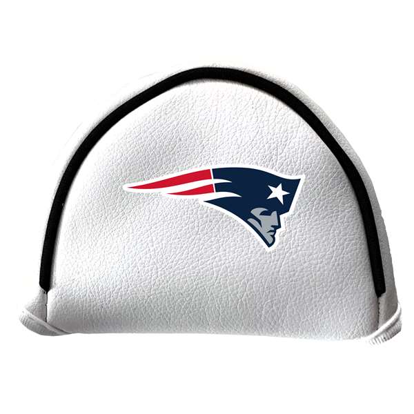New England Patriots Putter Cover - Mallet (White) - Printed Navy