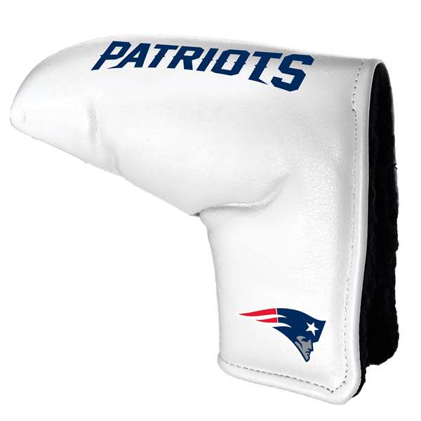 New England Patriots Tour Blade Putter Cover (White) - Printed 