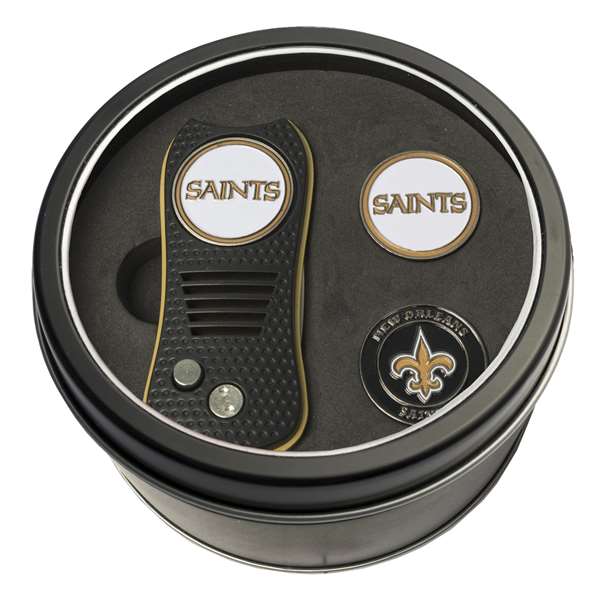 New Orleans Saints Golf Tin Set - Switchblade, 2 Markers 31859   