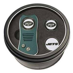 New York Jets Golf Tin Set - Switchblade, 2 Markers 32059   
